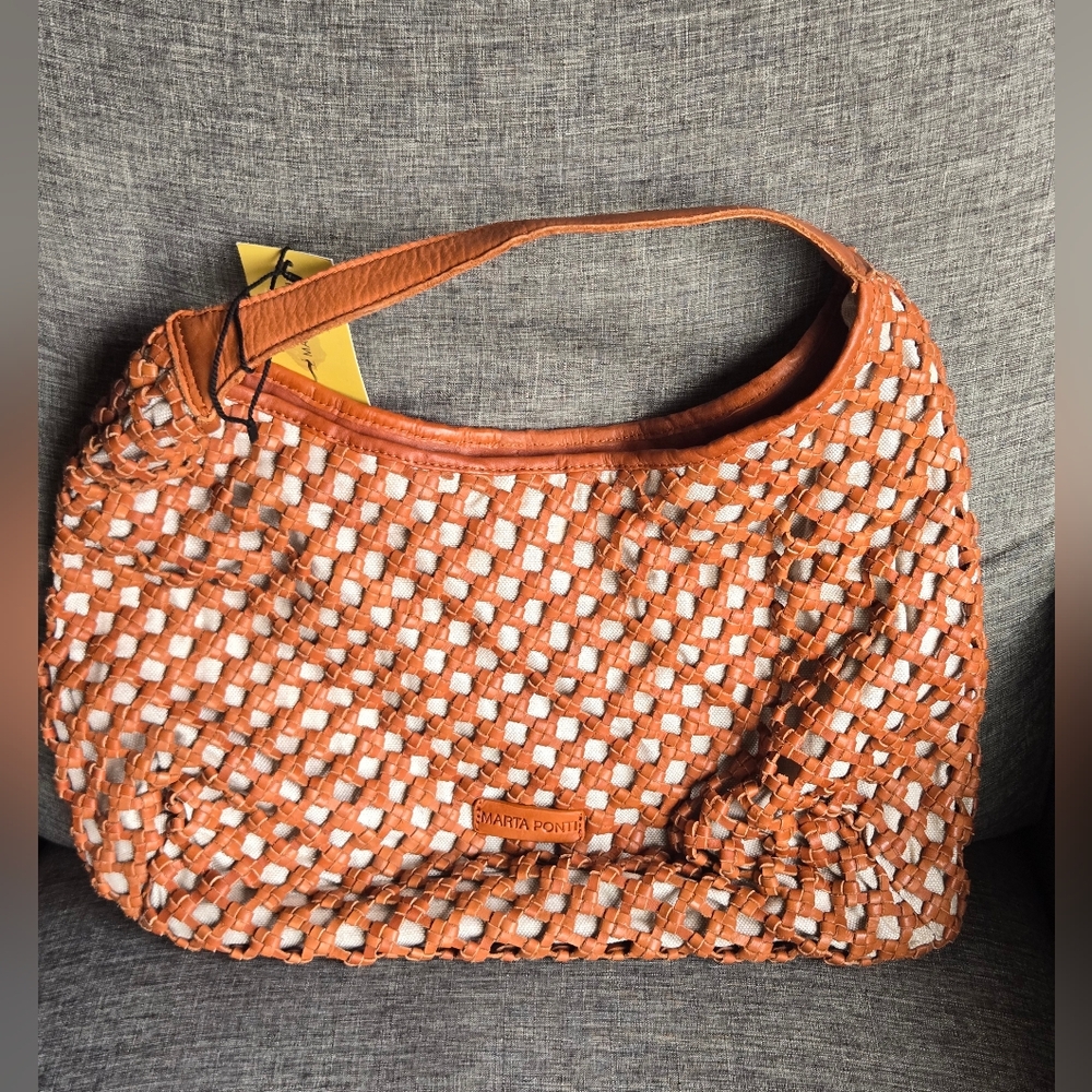 Marta Ponti Brown Leather boho bag Must Have